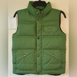 Lands End Kids Green Down Filled Puffer Vest Size Medium 10-12
